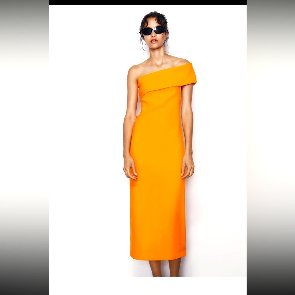 Zara long bandeau dress